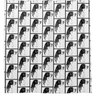Springer Spaniel kunst Douchegordijn