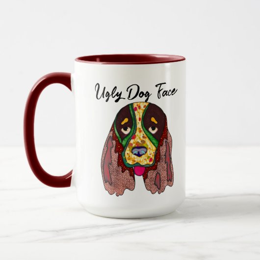 Springer Spaniel lelijke mok van het aangezicht va (Links)