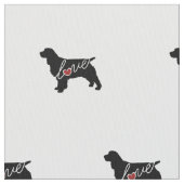 Springer Spaniel Love Stof (Close Up)