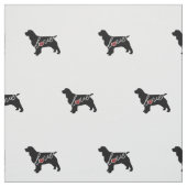 Springer Spaniel Love Stof (Swatch)