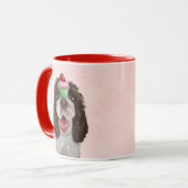 Springer Spaniel met Cupcake 2 Mok (Voorkant links)