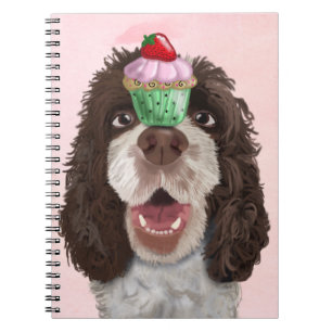 Springer Spaniel met Cupcake 2 Notitieboek