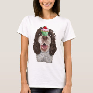 Springer Spaniel met Cupcake 2 T-shirt