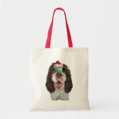 Springer Spaniel met Cupcake 2 Tote Bag (Voorkant)