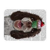 Springer Spaniel met Cupcake Magneet (Horizontaal)