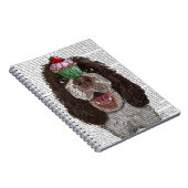 Springer Spaniel met Cupcake Notitieboek (Rechterzijde)