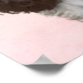 Springer Spaniel met Cupcake Poster (Hoek)