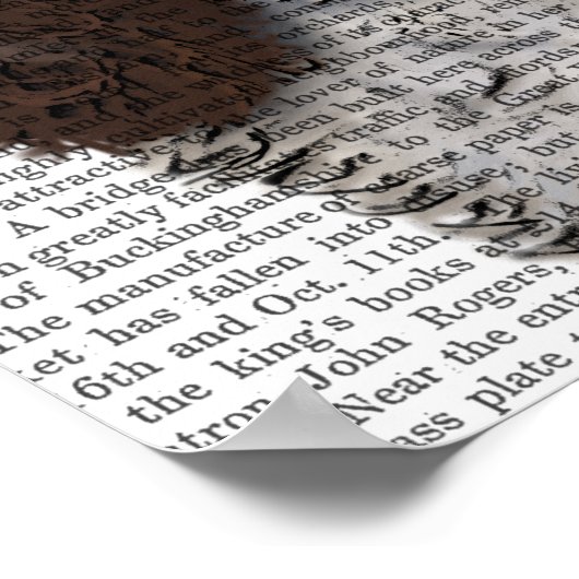 Springer Spaniel met Cupcake Poster (Hoek)