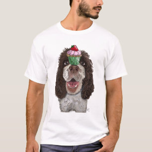 Springer Spaniel met Cupcake T-shirt
