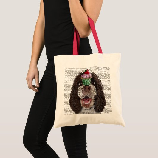 Springer Spaniel met Cupcake Tote Bag (Voorkant (product))