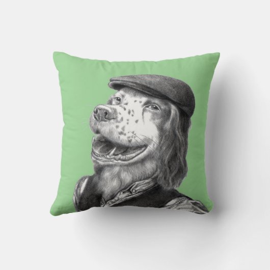 Springer Spaniel met Flat Pet (Moegi) Kussen (Achterkant)