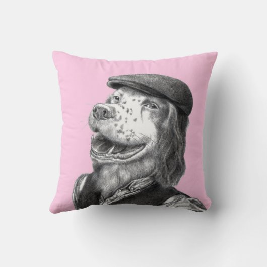 Springer Spaniel met Flat Pet (Ume) Kussen (Achterkant)