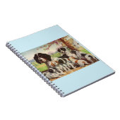 springer spaniel moeder en puppies notitieboek (Rechterzijde)