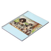 springer spaniel moeder en puppies notitieboek (Linkerzijde)