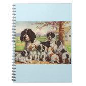 springer spaniel moeder en puppies notitieboek (Voorkant)