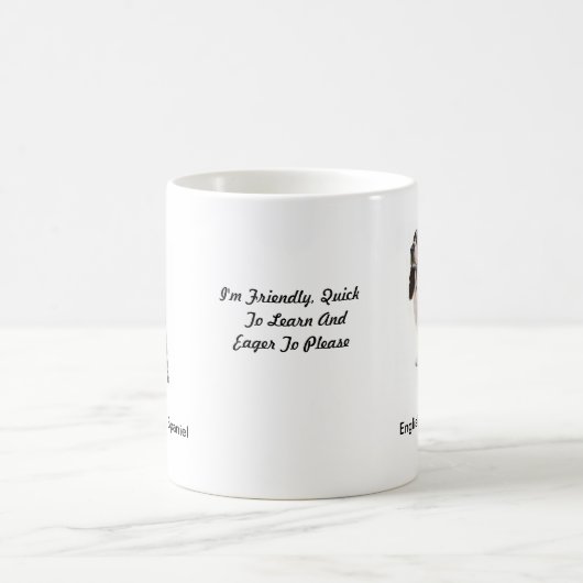 Springer Spaniel-Mok - met twee afbeeldingen en ee Koffiemok (Center)