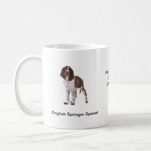 Springer Spaniel-Mok - met twee afbeeldingen en ee Koffiemok (Links)