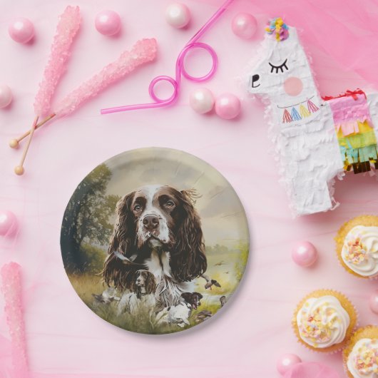 Springer Spaniel Papieren Bordje (Feest)