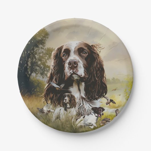Springer Spaniel Papieren Bordje (Voorkant)