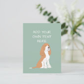 Springer Spaniel Personalized Dog Name Briefkaart (Staand voorkant)