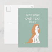 Springer Spaniel Personalized Dog Name Briefkaart (Voorkant / Achterkant)
