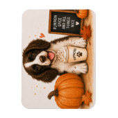 Springer Spaniel Pumpkin Spice Magneet (Verticaal)