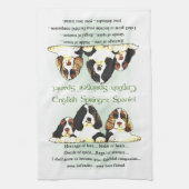 Springer Spaniel-Puppies Theedoek (Verticaal)