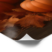 Springer Spaniel Puppy Herfst Delight Pompoen Perfect Poster (Hoek)