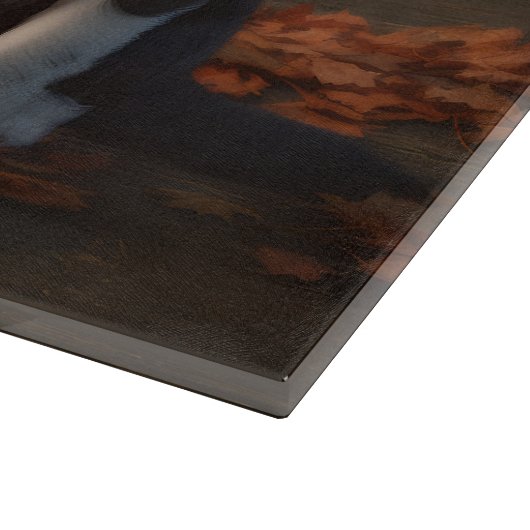 Springer Spaniel Puppy Herfst Delight Pompoen Snijplank (Hoek)