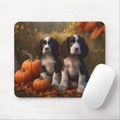 Springer Spaniel Puppy Herfstpracht Pompoen Muismat (Met muis)