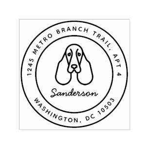Springer Spaniel retour adres stempel zelf-inkt