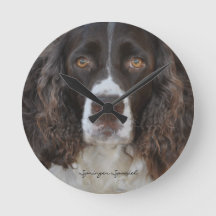 Springer Spaniel Round Wall klok