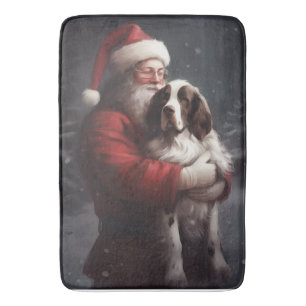 Springer Spaniel Sinterklaas Feestelijke Kerstmis Badmat