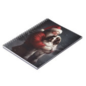 Springer Spaniel Sinterklaas Feestelijke Kerstmis Notitieboek (Linkerzijde)