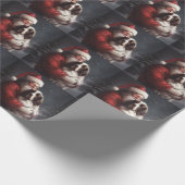 Springer Spaniel Sinterklaas Festive Kerstmis Cadeaupapier (Hoek)