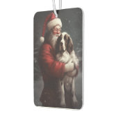 Springer Spaniel Sinterklaas Festive Kerstmis Luchtverfrisser (Links)