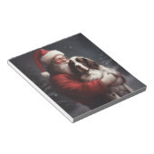 Springer Spaniel Sinterklaas Festive Kerstmis Notitieblok (Schuin)