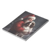 Springer Spaniel Sinterklaas Festive Kerstmis Notitieblok (Linkerzijde)