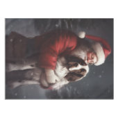 Springer Spaniel Sinterklaas Festive Kerstmis Tafelkleed (Voorkant (Horizontaal))