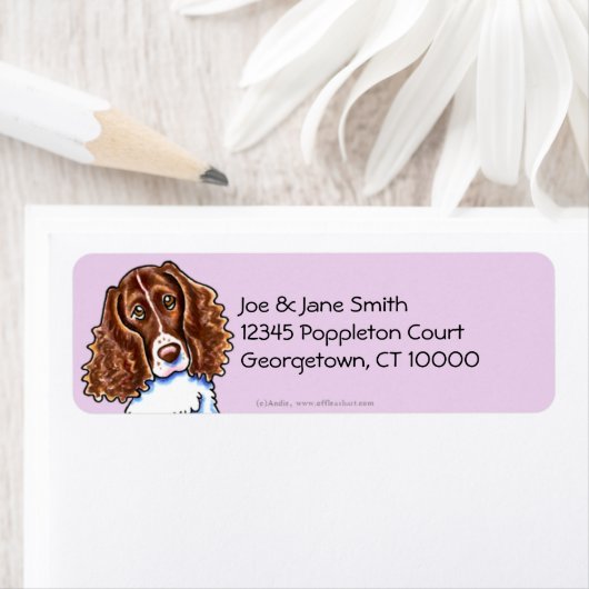 Springer Spaniel Solid Thistle Etiket (Insitu)