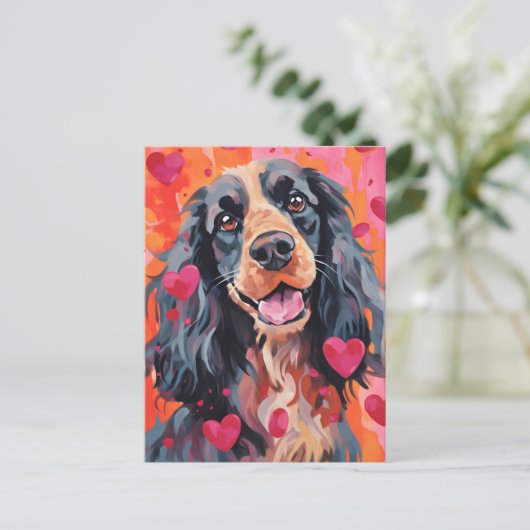 Springer Spaniel Valentijnsdag Briefkaart (Staand voorkant)