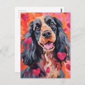 Springer Spaniel Valentijnsdag Briefkaart (Voorkant / Achterkant)