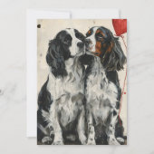 Springer Spaniel Valentijnsdag Feestdagenkaart (Voorkant)