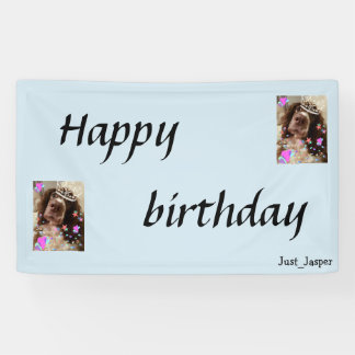 Springer spaniel verjaardagsbanner. spandoek