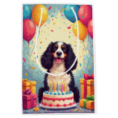 Springer Spaniel Verjaardagsfeest Medium Cadeauzakje (Voorkant)