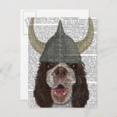 Springer Spaniel Viking Briefkaart (Voorkant / Achterkant)