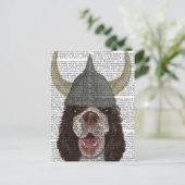 Springer Spaniel Viking Briefkaart (Staand voorkant)