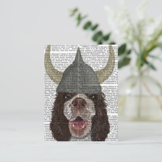 Springer Spaniel Viking Briefkaart (Staand voorkant)