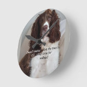Springer spaniel wandklok (Hoek)