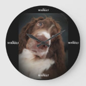 Springer spaniel wandklok (Voorkant)